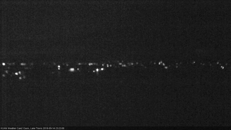 Lake Travis webcam, September 14, 2018 10:25 PM CT