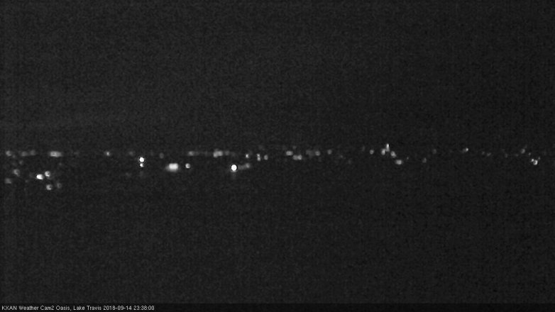 Lake Travis webcam, September 14, 2018 10:40 PM CT