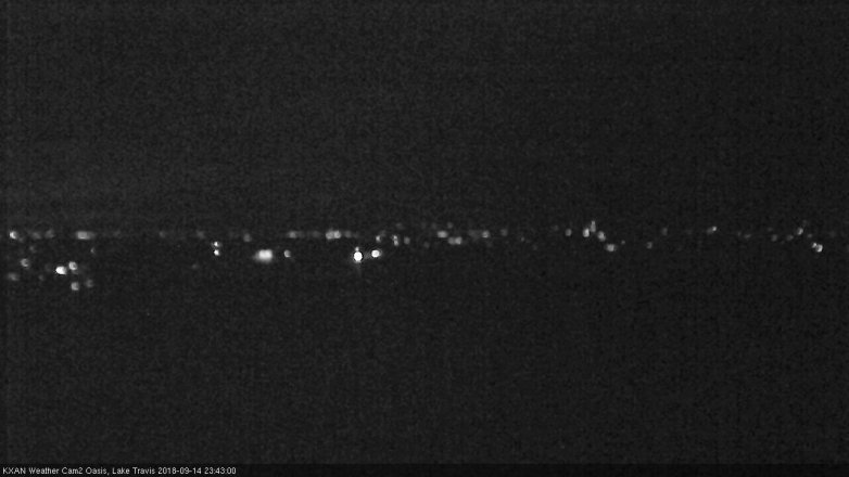Lake Travis webcam, September 14, 2018 10:45 PM CT