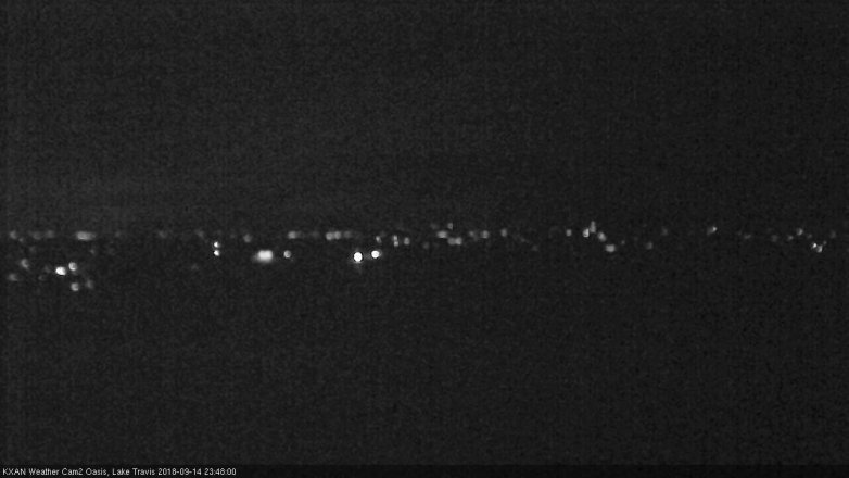 Lake Travis webcam, September 14, 2018 10:50 PM CT