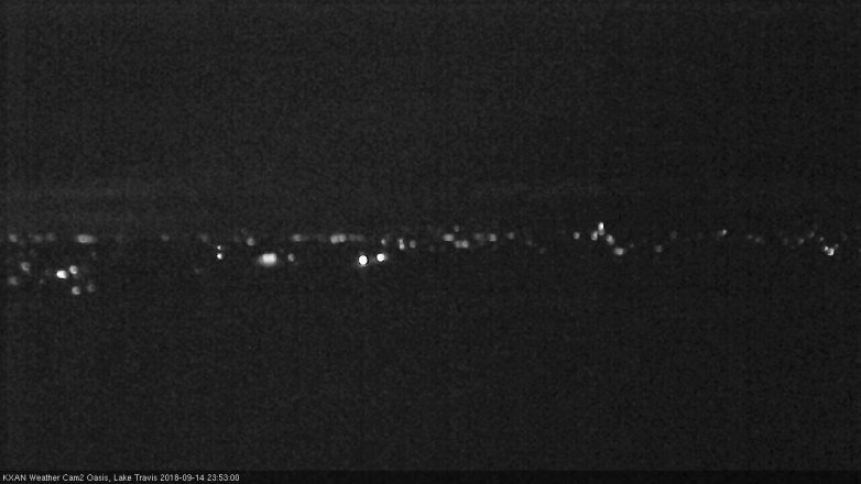 Lake Travis webcam, September 14, 2018 10:55 PM CT