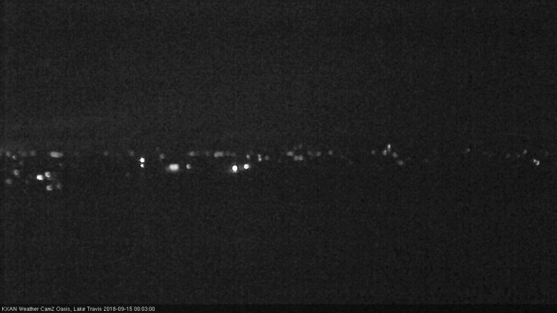Lake Travis webcam, September 14, 2018 11:05 PM CT