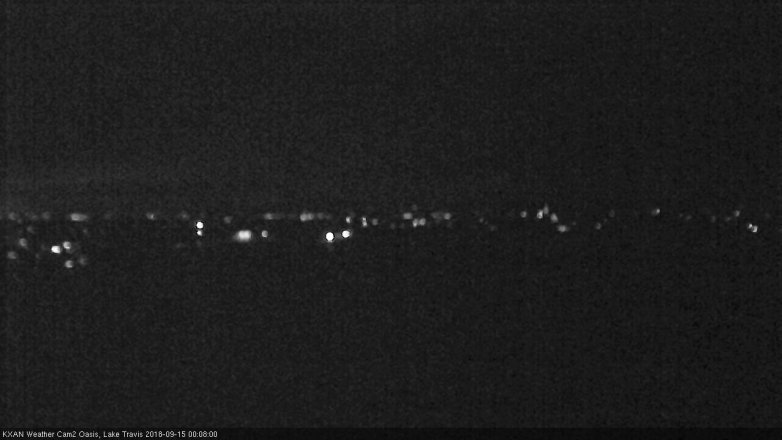 Lake Travis webcam, September 14, 2018 11:10 PM CT