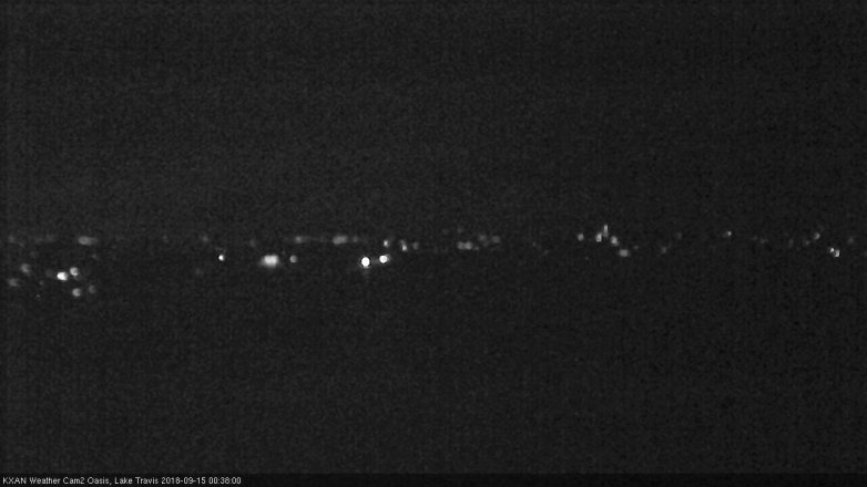 Lake Travis webcam, September 14, 2018 11:40 PM CT