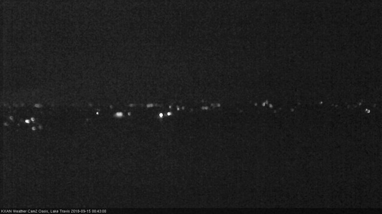 Lake Travis webcam, September 14, 2018 11:45 PM CT