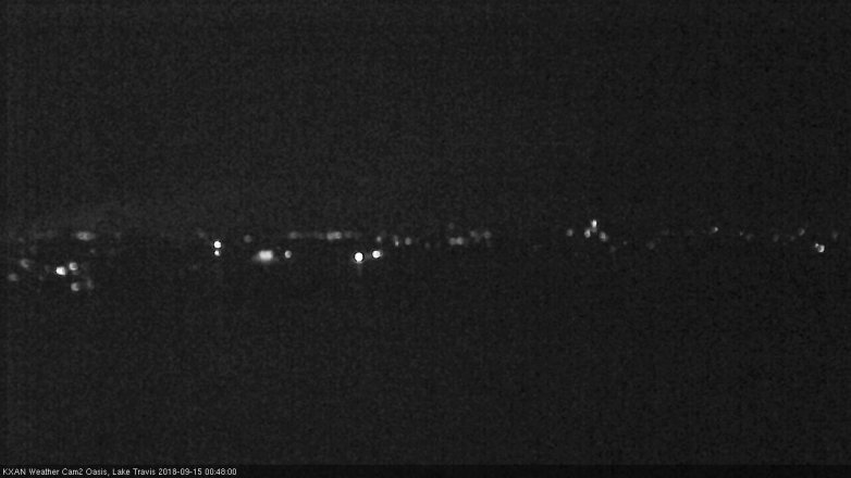 Lake Travis webcam, September 14, 2018 11:50 PM CT