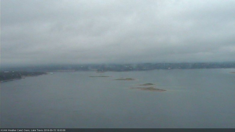 Lake Travis webcam, September 15, 2018 9:05 AM CT