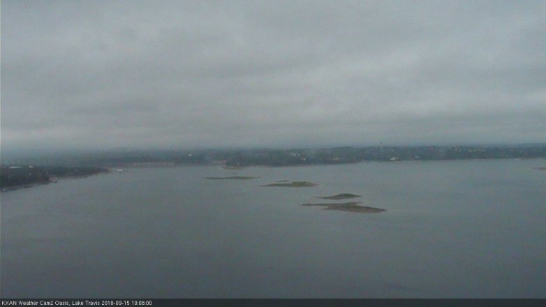 Lake Travis webcam, September 15, 2018 9:10 AM CT