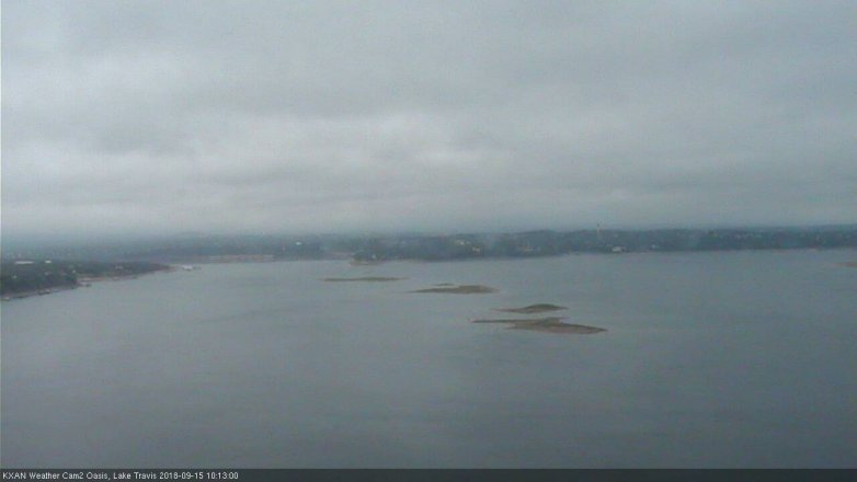 Lake Travis webcam, September 15, 2018 9:15 AM CT