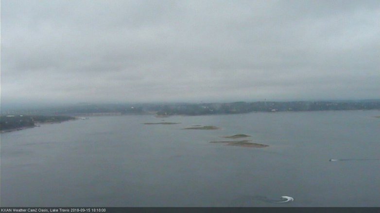 Lake Travis webcam, September 15, 2018 9:20 AM CT