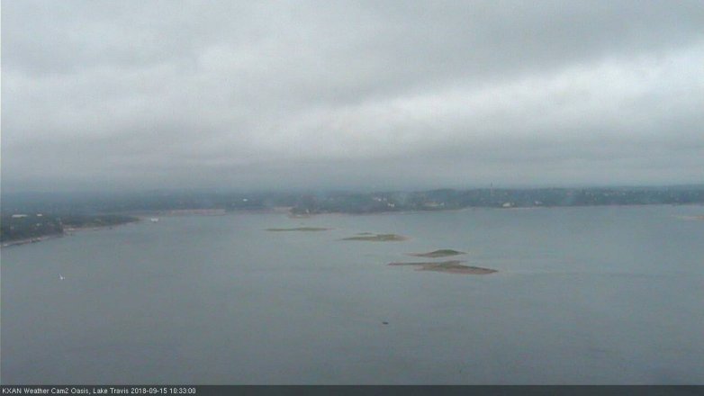Lake Travis webcam, September 15, 2018 9:35 AM CT