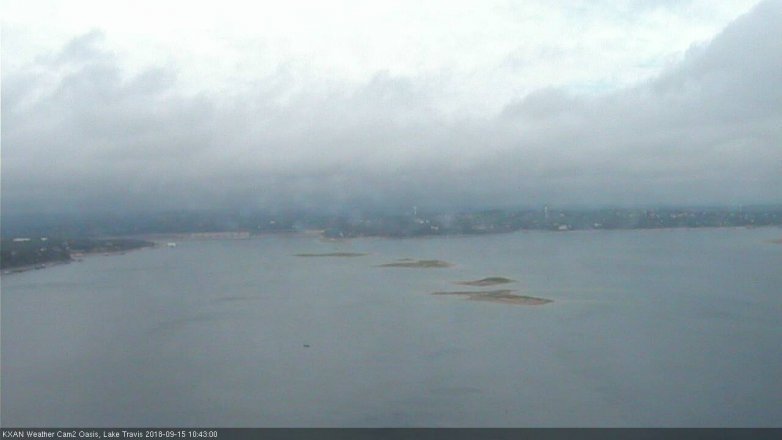 Lake Travis webcam, September 15, 2018 9:45 AM CT