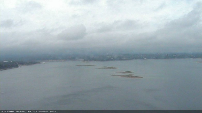 Lake Travis webcam, September 15, 2018 9:50 AM CT