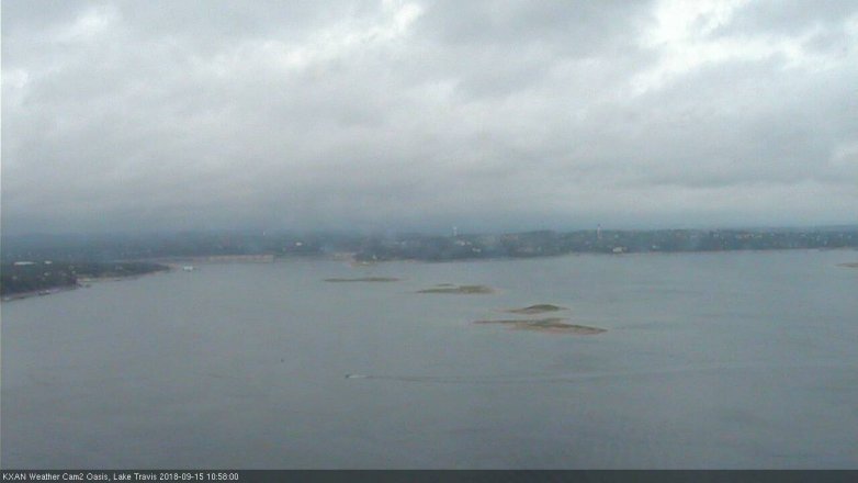 Lake Travis webcam, September 15, 2018 10:00 AM CT