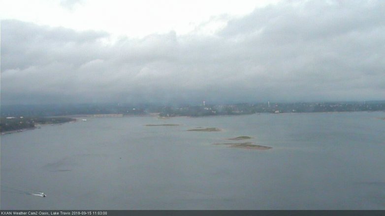 Lake Travis webcam, September 15, 2018 10:05 AM CT