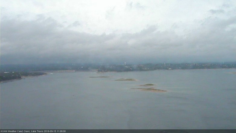 Lake Travis webcam, September 15, 2018 10:10 AM CT