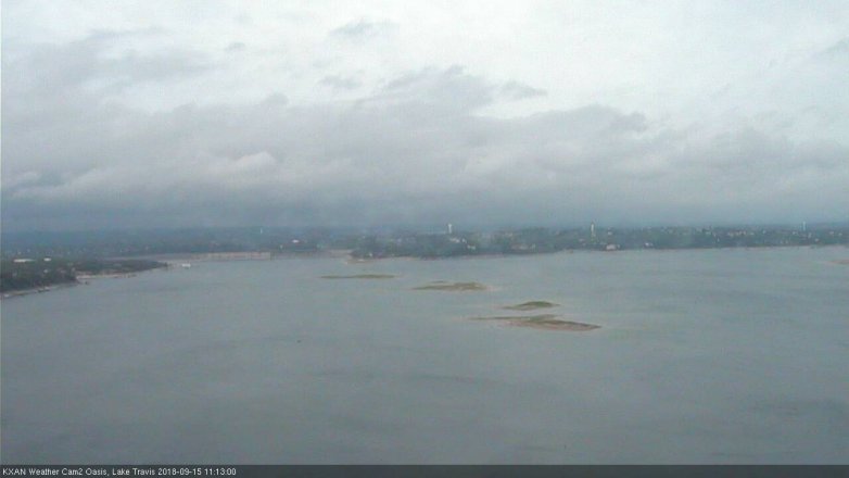 Lake Travis webcam, September 15, 2018 10:15 AM CT