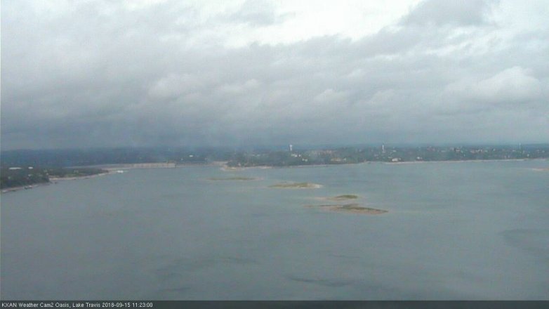 Lake Travis webcam, September 15, 2018 10:25 AM CT
