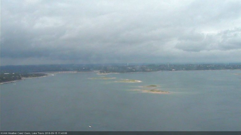 Lake Travis webcam, September 15, 2018 10:45 AM CT