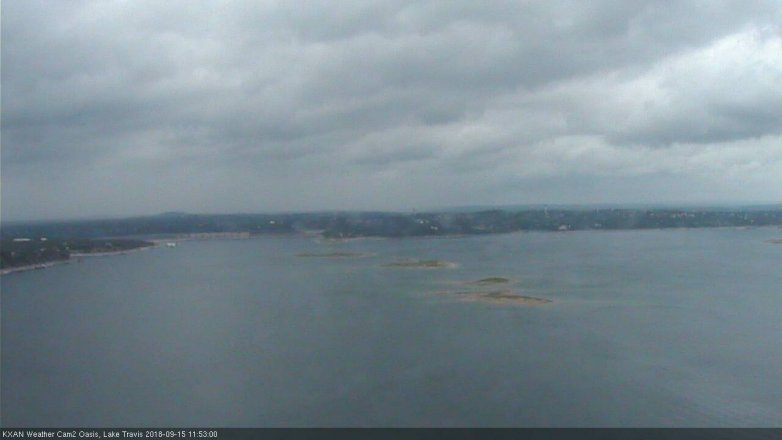 Lake Travis webcam, September 15, 2018 10:55 AM CT