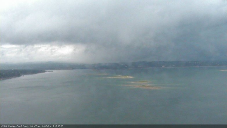 Lake Travis webcam, September 15, 2018 11:40 AM CT