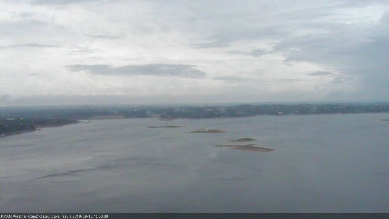 Lake Travis webcam, September 15, 2018 12:00 PM CT