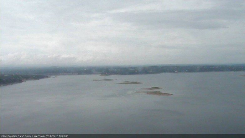 Lake Travis webcam, September 15, 2018 12:30 PM CT