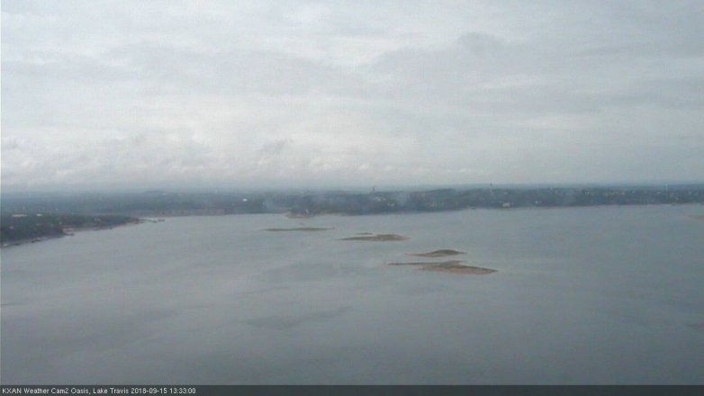 Lake Travis webcam, September 15, 2018 12:35 PM CT