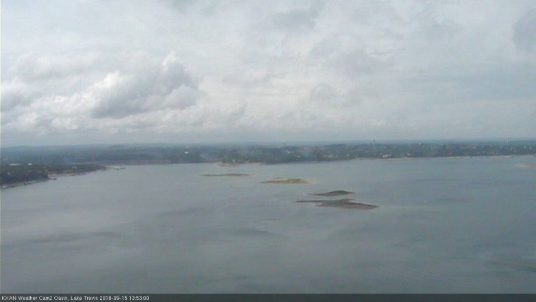 Lake Travis webcam, September 15, 2018 12:55 PM CT