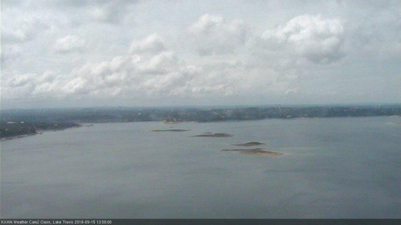 Lake Travis webcam, September 15, 2018 1:00 PM CT