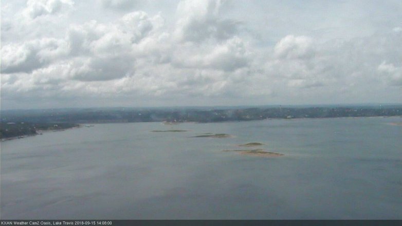 Lake Travis webcam, September 15, 2018 1:10 PM CT