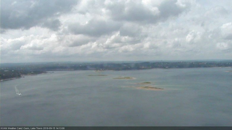 Lake Travis webcam, September 15, 2018 1:15 PM CT
