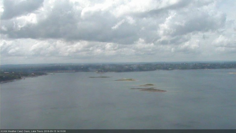 Lake Travis webcam, September 15, 2018 1:20 PM CT