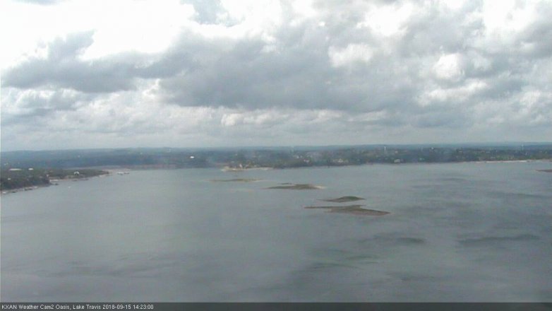 Lake Travis webcam, September 15, 2018 1:25 PM CT