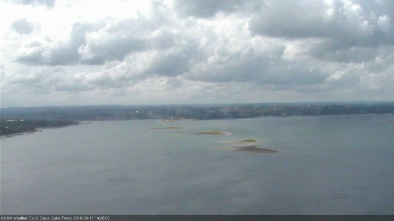 Lake Travis webcam, September 15, 2018 1:30 PM CT