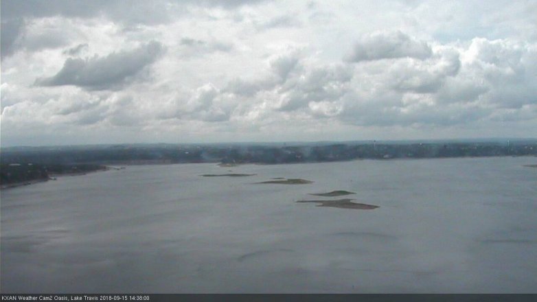 Lake Travis webcam, September 15, 2018 1:40 PM CT