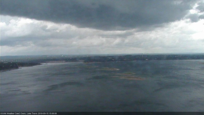 Lake Travis webcam, September 15, 2018 2:10 PM CT