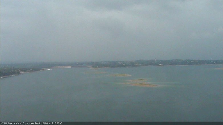 Lake Travis webcam, September 15, 2018 3:40 PM CT