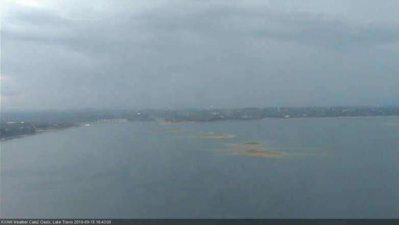 Lake Travis webcam, September 15, 2018 3:45 PM CT