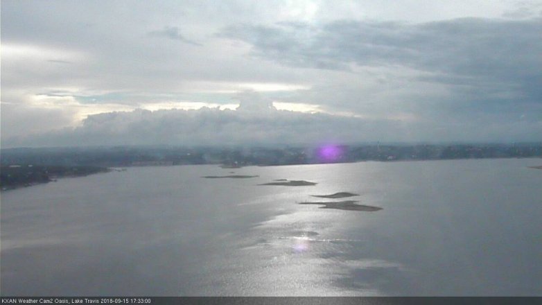 Lake Travis webcam, September 15, 2018 4:35 PM CT