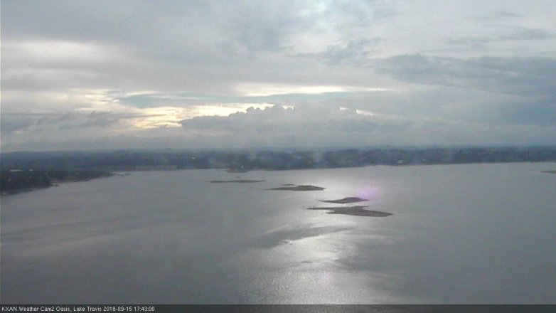 Lake Travis webcam, September 15, 2018 4:45 PM CT