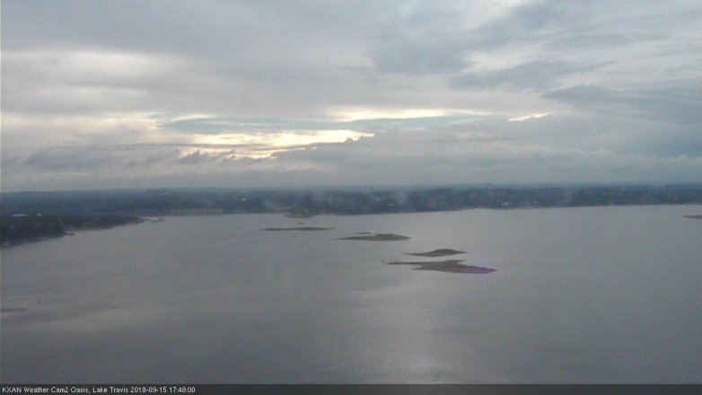 Lake Travis webcam, September 15, 2018 4:50 PM CT