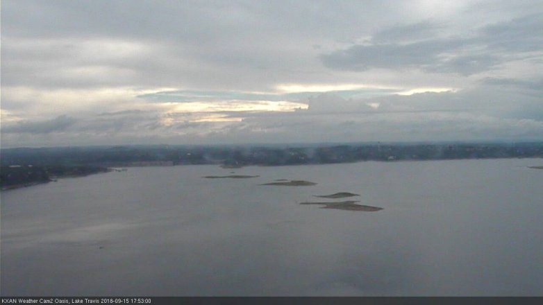 Lake Travis webcam, September 15, 2018 4:55 PM CT