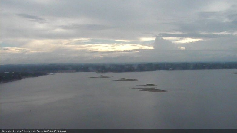 Lake Travis webcam, September 15, 2018 5:05 PM CT