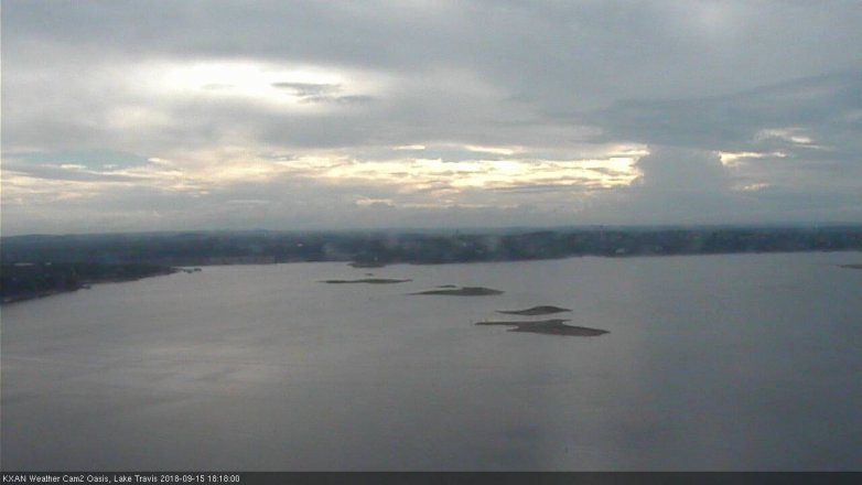 Lake Travis webcam, September 15, 2018 5:20 PM CT