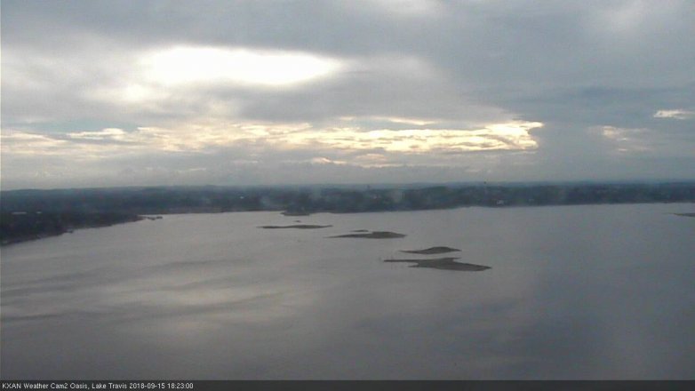 Lake Travis webcam, September 15, 2018 5:25 PM CT