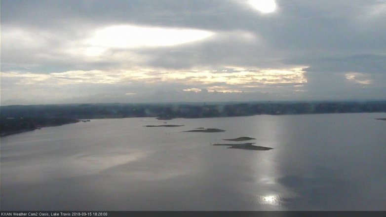 Lake Travis webcam, September 15, 2018 5:30 PM CT