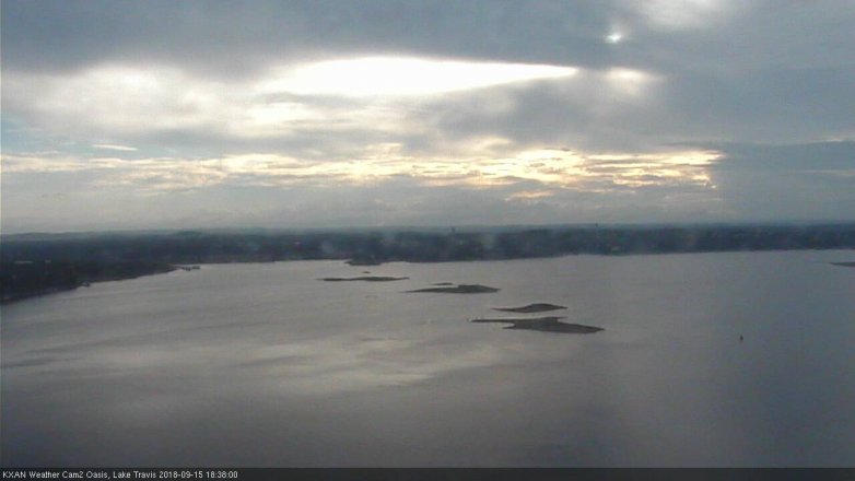 Lake Travis webcam, September 15, 2018 5:40 PM CT