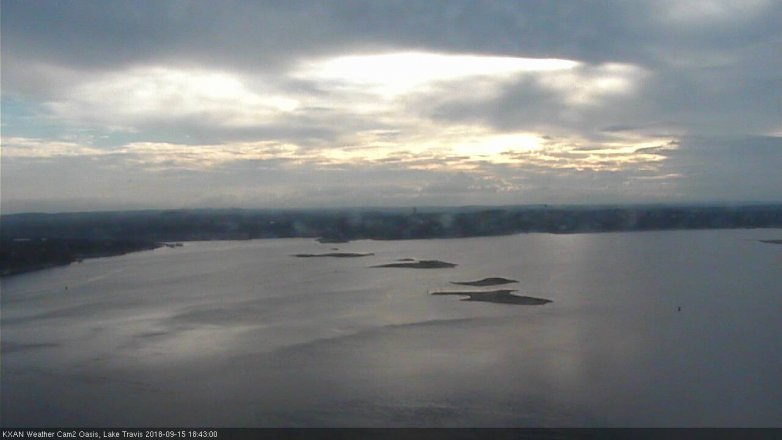 Lake Travis webcam, September 15, 2018 5:45 PM CT