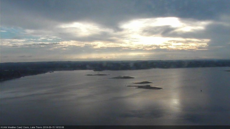 Lake Travis webcam, September 15, 2018 5:55 PM CT